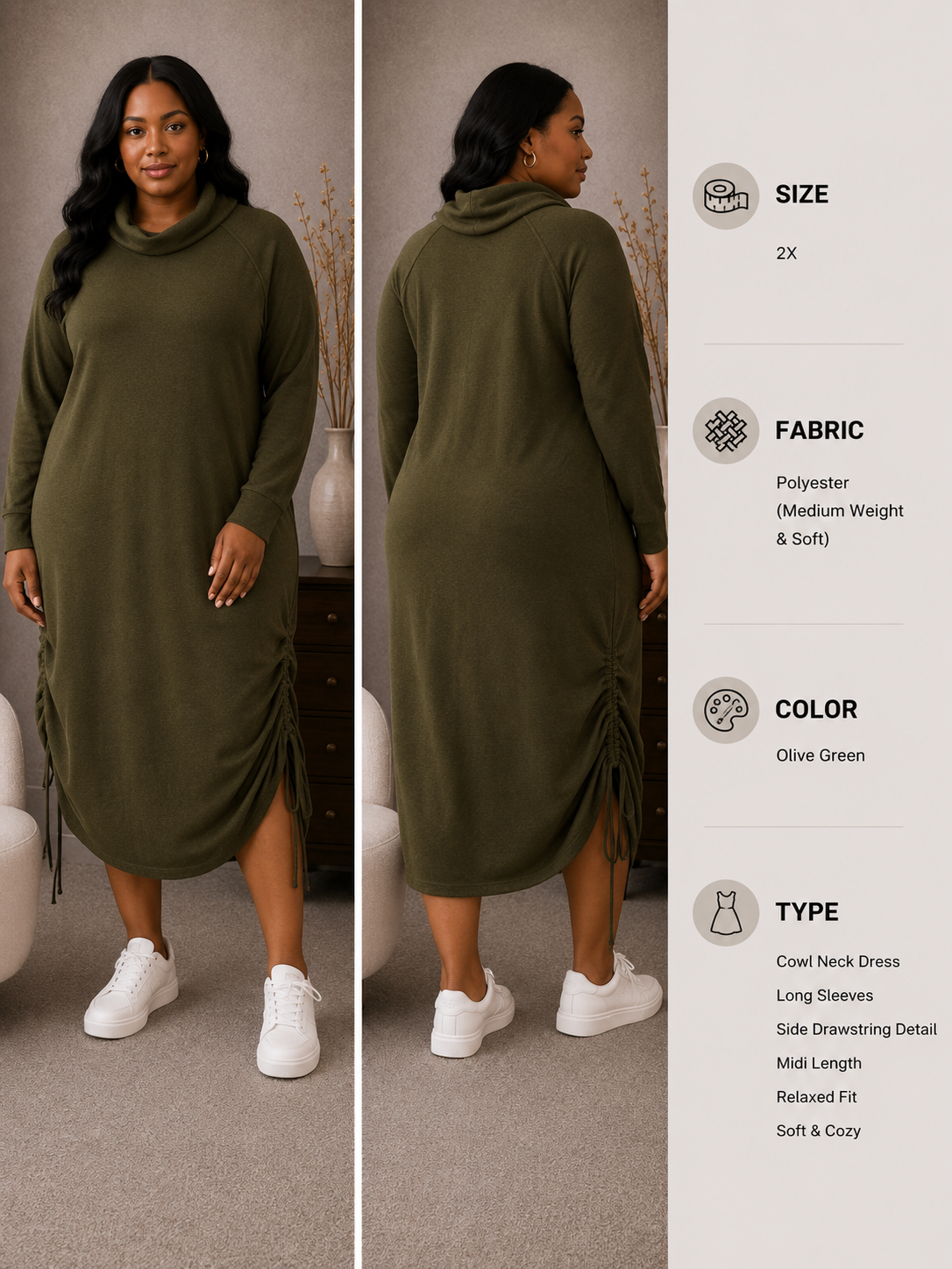 Cowl Dress